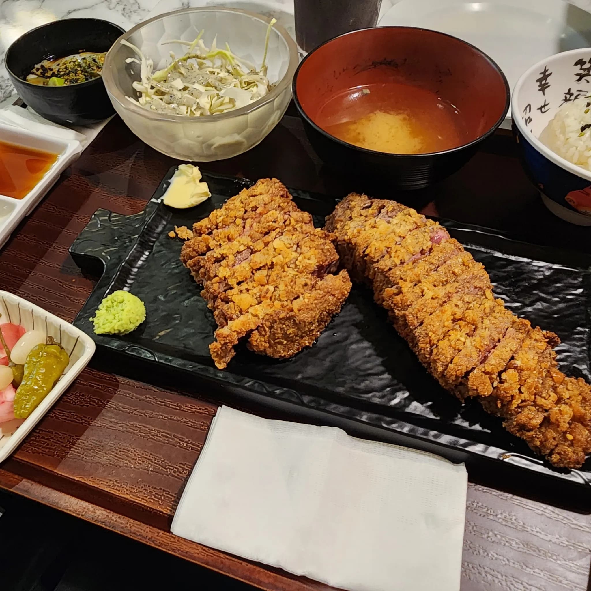 규카츠 요리