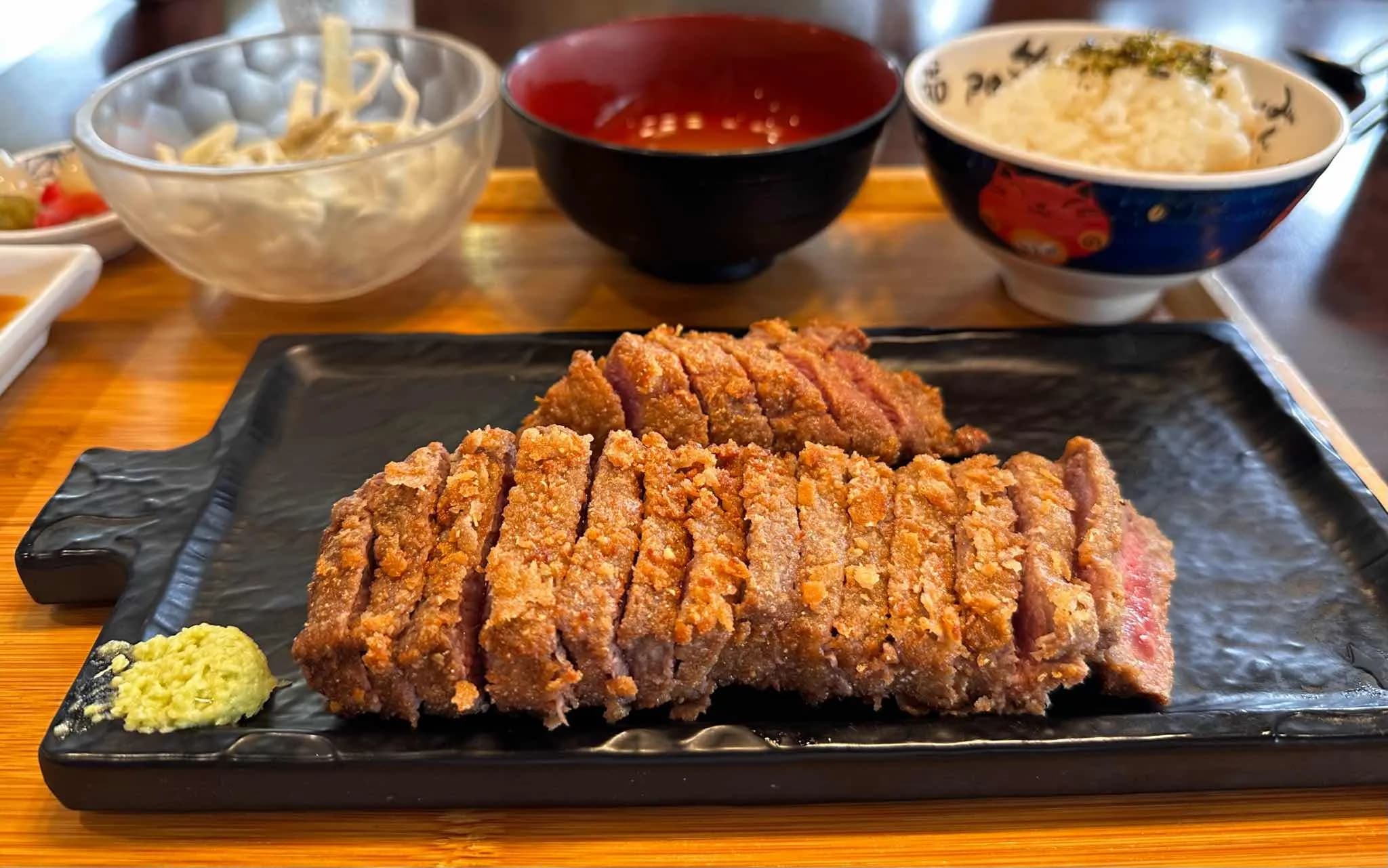 규카츠 클로즈업